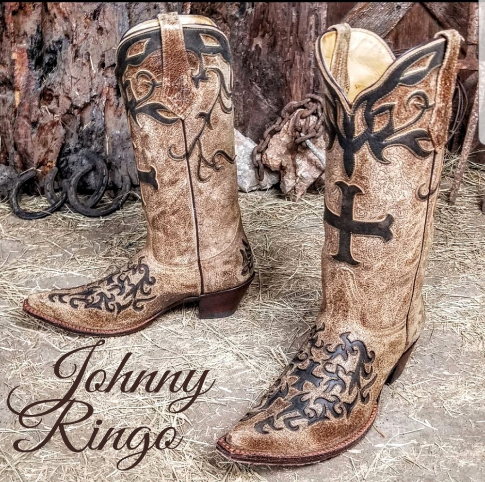 NIB Johnny Ringo cowboy boots 8B - Picture 1 of 6